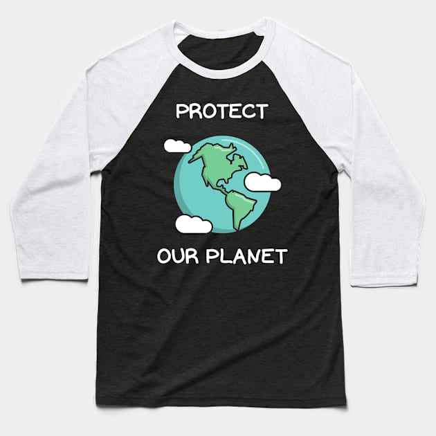 Protect Earth Environmental Awareness Ocean Sea Fish Shirt Planet Earth Green Greta Thunberg Cute Funny Mother Earth Climate Change SOS Help Pollution Nature Ozone Environment Inspirational Cute Funny Gift Idea Baseball T-Shirt by EpsilonEridani